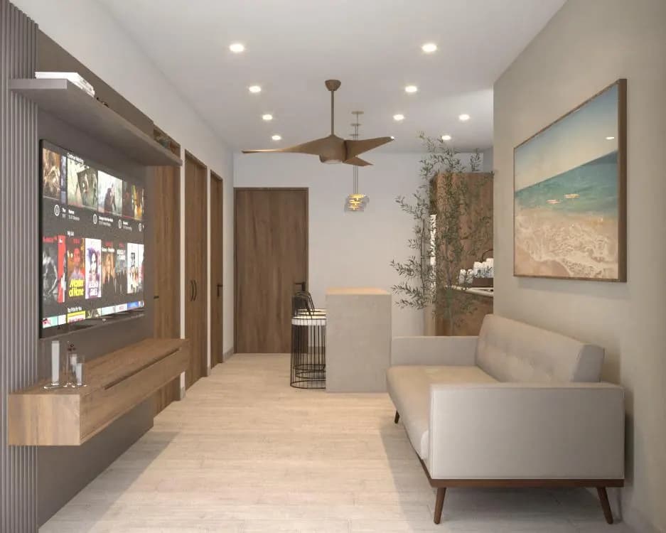 Sala de un departamento