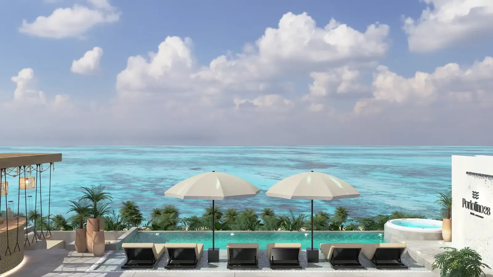 Vista al mar desde el rooftop